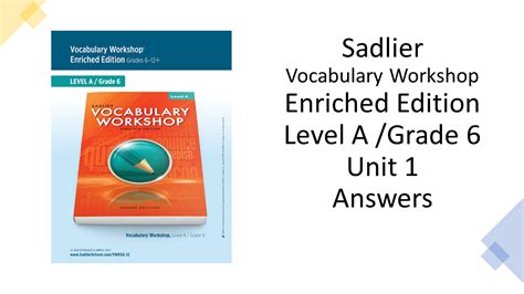 Vocabulary workshop level a unit 1 answers. Things To Know About Vocabulary workshop level a unit 1 answers. 